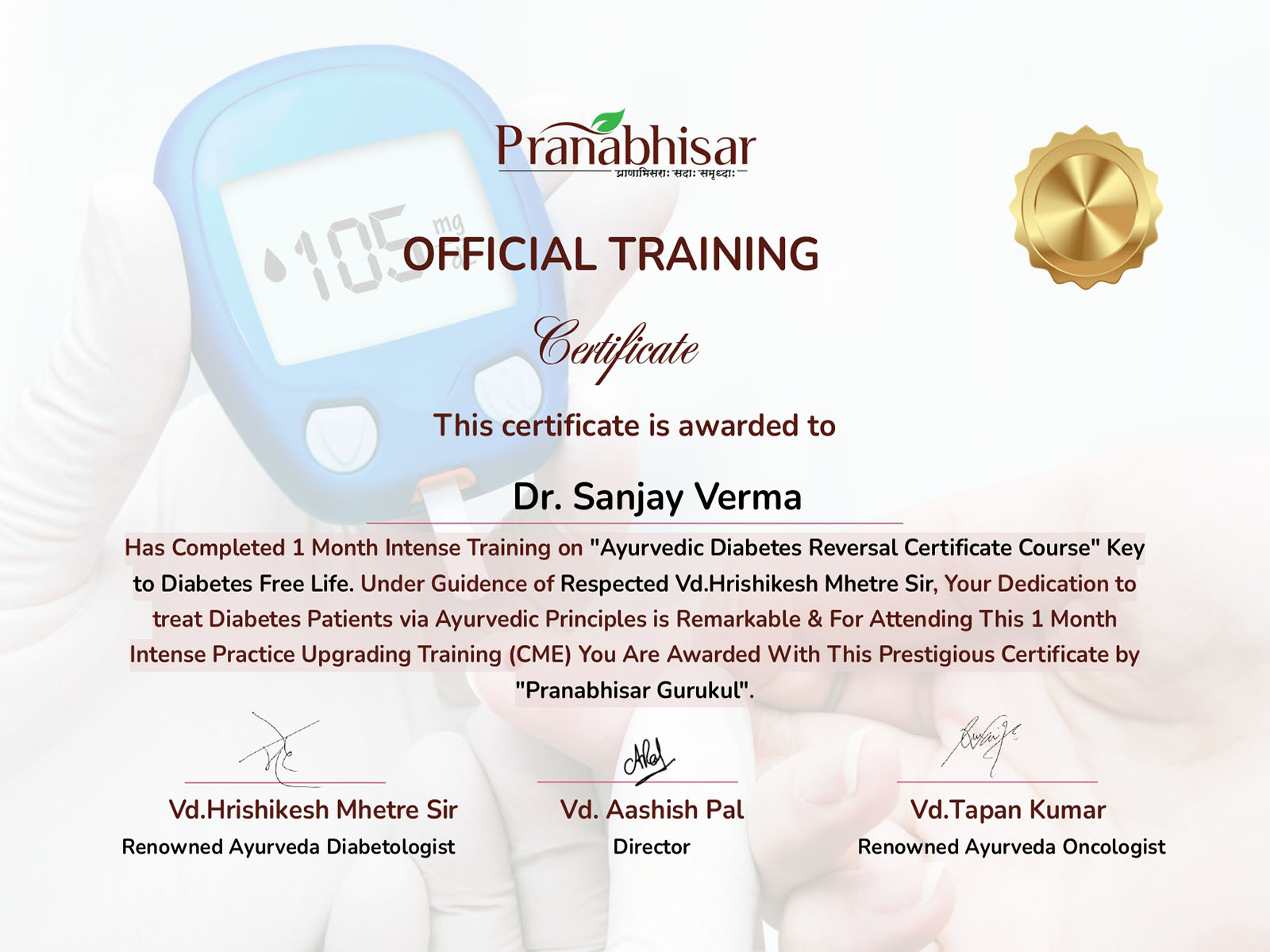 dr sanjay verma md ayurved